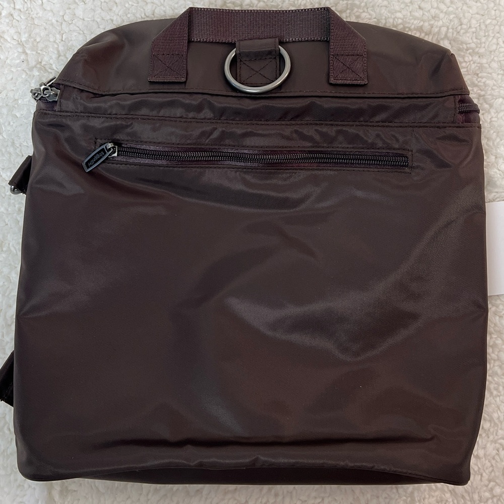 Baggallini Quilted Captivate Backpack Messenger Sholder Bag - Dark Brown NWOT - Picture 4 of 16